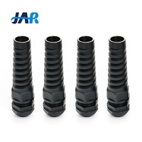 Passe-câble en plastique à filetage long en nylon PA66 avec décompression de tension, pour fournisseurs de bocaux, M8 M10 M12 M16 M20 M25 M33 M36
