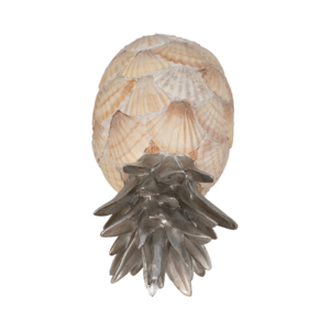 Scultura di ananas a forma di conchiglia, decorazione nautica per la casa, il bagno, il soggiorno, il tavolino da caffè - Product Image 5