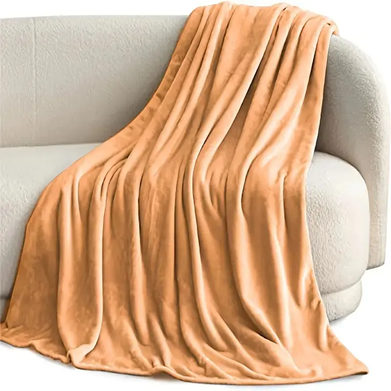 Custom Flannel Plaid Throw Blanket King Size Winter Fleece Plaid Blanket Wholesale Throw Blanket