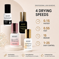 Colle professionnelle Aevory pour extensions de cils, séchage rapide 0,1s, pour cils pré-faits en éventail, plusieurs couleurs, adhésif pour cils