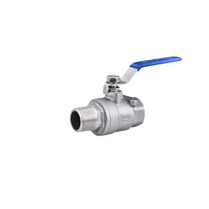 Robinet à boisseau sphérique en acier inoxydable 304 personnalisé, 2 pièces, 1/2\"-1\" - Filetage intérieur/extérieur DN15-DN25 - Product Image 1