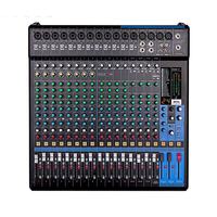 Mezclador de Audio Digital Profesional Paulkitson MG20 de 20 Canales con Construcción Metálica - Controlador de DJ y Sistema de Sonido