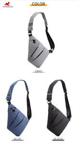 กระเป๋าคาดอกผู้ชาย RTS รุ่นสั่งซื้อแบบรวมหลายรายการ ดีไซน์ทันสมัยและใช้งานได้จริง เหมาะสำหรับกิจกรรมกลางแจ้ง กีฬา และการเดินทาง ทำจากไนลอนอย่างดี พร้อมซิปปิด - Product Image 2