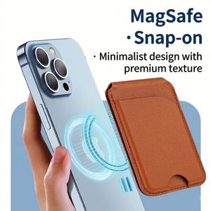 PU Leather Foldable Rotatable Phone Wallet w Open Closure Magnetic Credit Card Holder Phone Stand Phone Stand Holder Lining - Product Image 3