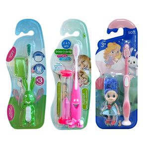 Juego <span class=keywords><strong>de</strong></span> cepillos <span class=keywords><strong>de</strong></span> dientes <span class=keywords><strong>de</strong></span> lujo para niños con juguetes atractivos Cerdas <span class=keywords><strong>de</strong></span> nailon Mango <span class=keywords><strong>de</strong></span> plástico Animal impreso para niños - Product Image 4