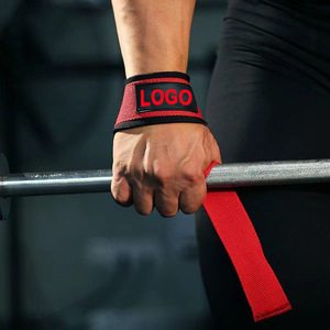 Wholesale Breathable Neoprene Fitness Wrist Support Custom Logo Weightlifting Wrist Protection Bodybuilding Training <b>Straps</b> - Product Image 1