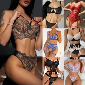 Ensemble de lingerie sexy pour femmes, grande taille, respirant, en acier, push-up, vente chaude en usine - Product Image 6