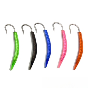 Anzuelos de <span class=keywords><strong>Pesca</strong></span> de Arrastre para Agua Salada, de Acero con Alto Contenido de Carbono, Reflectantes, para <span class=keywords><strong>Pesca</strong></span> de Grandes Peces, en Oferta - Product Image 2