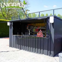 10ft 20ft Conteneur Café Bar Restauration Rapide Mini Pop-up Shop Café Boutiques Conteneur Mobile Café Bar Aliments Maisons