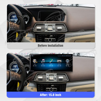 Reproductor Multimedia para Automóvil Baoshang de 15.8 Pulgadas con Sistema Operativo LINUX para Mercedes Benz Clase E Coupé W212 2012-2014 4.5, Estéreo para Auto, GPS, Navegación