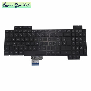 Teclado Retroiluminado RGB SW para Portátil Asus ROG STRIX Gl703gs Gl703gm AEB9BS00010 V170146BK1, Distribución <span class=keywords><strong>QWERTZ</strong></span> - Product Image 1