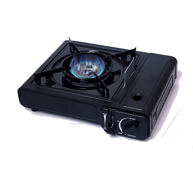 CE Gas Cooker Outdoor Portable Gas Stove Windproof Butane Camping Stove with Carrying Case