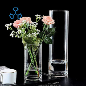 Vaso Alto in <span class=keywords><strong>Vetro</strong></span> Trasparente Contemporaneo <span class=keywords><strong>per</strong></span> Fiori da Pavimento <span class=keywords><strong>per</strong></span> Matrimoni Altezza 30-60cm Diametro 10-30cm - Product Image 5