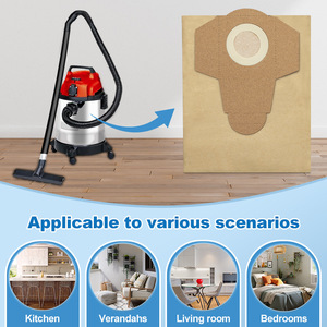 Sacs en papier filtre à poussière pour aspirateur 20 L de remplacement pour <span class=keywords><strong>Parkside</strong></span> 1250 1300 C3 Aspirateur sec et humide - Product Image 5