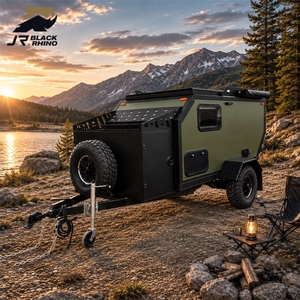 Remorque de camping-car de luxe pour vélo, tente pop-up, carrosserie rigide hybride tout-terrain pour <span class=keywords><strong>camion</strong></span>, camping en plein air, fabrication chinoise - Product Image 1
