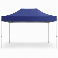 Tonnelle Pliante Robuste 3x6m avec Structure en Acier Thermolaqué et Tissu Oxford Commercial Imperméable 2000-3000mm Quatre Saisons