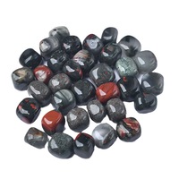 Pierres de cristal naturelles polies en vrac, pierres de sang d'Afrique, gravier de cristal pour la décoration