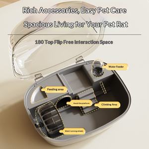 Cages à Hamsters en Gros, Nids Intérieurs pour Chinchillas, Petits Nids pour Animaux de Compagnie, Grand Espace, Boîtes d'Élevage Transparentes en Acrylique pour Oursons Dorés - Product Image 4