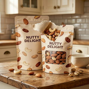 Bolsa de Embalaje de Alimentos Personalizada, de Plástico, con Cierre Hermético, Impresión por Grabado, Logotipo Personalizado, Ventana Transparente, Resistente a la Humedad - Product Image 2