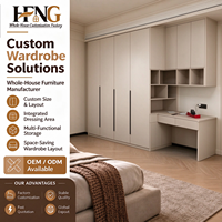 Armoire murale minimaliste avec disposition flexible et bureau intégré pour des solutions d'aménagement intérieur modernes