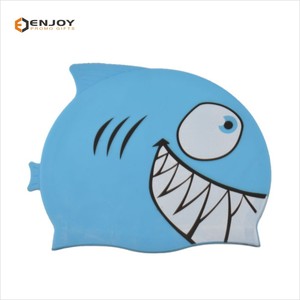Eco-friendly Material Custom Logo Printed Silicone Fish Kids <strong>Swimming</strong> <strong>Cap</strong> - Product Image 6