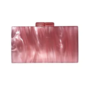 High end good quality custom logo brand luxury marble evening bags pearl ladies purse handbags acrylic clutch