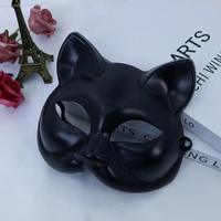 Halloween Animal Demi Visage Animal Costume Masque Chat Masque Orc Masque Chat pour Mascarade Cosplay Fête