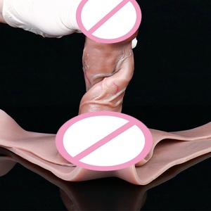 Hollow Strap on <b>Dildo</b> Realistic Penis for Men 7 Inch Wearable Realistic Male Penis Sleeve Pants Harness Male Strap on Extender - Product Image 6