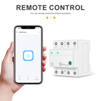Disjoncteur intelligent Wi-Fi DIY 3P+N AC180-450V 1-63A sur rail DIN EWeLink 3 relais, coupure de phase, temporisation, contrôle du relais de temporisation