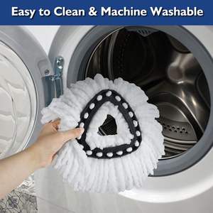 Repuestos para aspiradora de hogar inteligente, repuesto de mopa giratoria de microfibra para cabezales de mopa <span class=keywords><strong>Vileda</strong></span> O-cedar 360 EasyWring Fit Velidas - Product Image 6