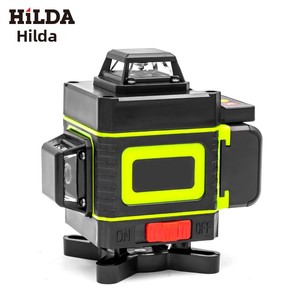 Nivel Láser Hilda de 16 Líneas, Naranja, Alta Precisión, Ajuste Automático de Líneas, Instrumento para Colocación de Baldosas, Funciona con Batería - Product Image 4