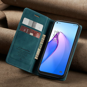 Reno 7 Z 7A เคสฝาพับหนัง,เคสกระเป๋าสตางค์หนังเรียบ Funda Reno 8 Pro Plus เคสป้องกันหนังสือสำหรับ <span class=keywords><strong>OPPO</strong></span> 5A Lite 5 F 4 Z 6 <span class=keywords><strong>Reno8</strong></span> <span class=keywords><strong>8Z</strong></span> 7Z 8T - Product Image 2