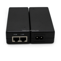 2 Port Splitter Injecteur 48v0.625a 30w 1000mbps Puissance 802.af Ethernet Poe Adaptateur