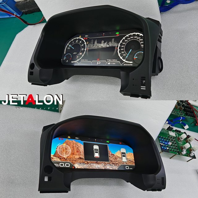 12.3inch LCD Car Digital Cluster Instrument Smart Cluster Screen for TOYOTA 4 Runner 4runner 2010-2022 Display Carplay Upgrade