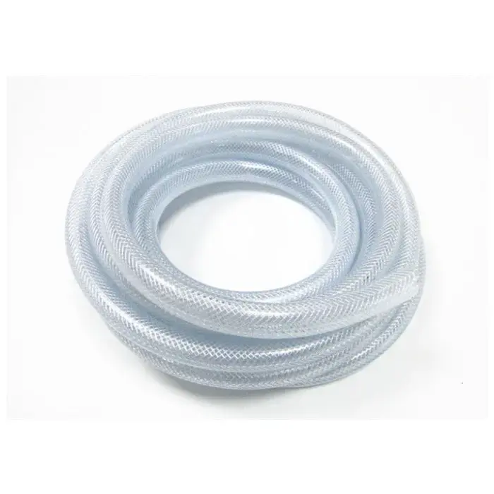 Tuyau de tuyau d'eau tressé en plastique PVC renforcé de fibres flexibles