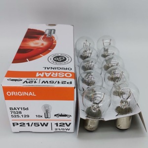 หลอดไฟ LED <span class=keywords><strong>OSRAM</strong></span> 7528 <span class=keywords><strong>12V</strong></span> P21/<span class=keywords><strong>5W</strong></span> สำหรับไฟถอยหลัง ไฟเบรก ไฟท้ายรถยนต์ ขั้วสูง/ต่ำ 1157 OLIVER สำหรับติดตั้งเพิ่มเติม - Product Image 2