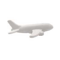 Balles anti-stress en mousse PU personnalisables en forme d'avion avec fonction de compression - Cadeaux promotionnels pour événements