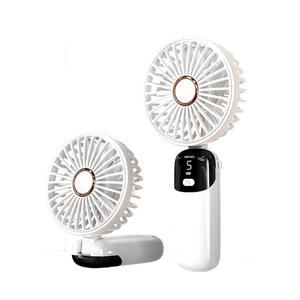 Ventilateur portable numérique à écran, 1200 mAh, 5 vitesses, idéal pour mariages et activités de plein air, cadeau haut de gamme – En stock, prix abordable - Product Image 1