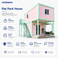 VICDOWEX Maison Conteneur Contemporaine en Acier Préfabriqué pour Bureaux, Entrepôts et Usage Résidentiel