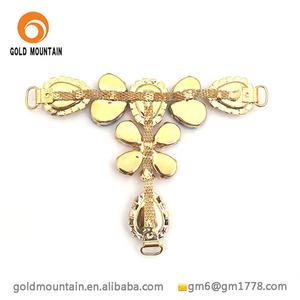 Sud America catena di cristallo del rhinestone scarpe da sposa <span class=keywords><strong>accessori</strong></span> decorativi per i sandali - Product Image 3