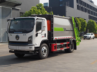 Compacteur de déchets à chargement arrière EV de 9 m3 |   Camion de collecte des déchets municipaux entièrement électrique SHACMAN