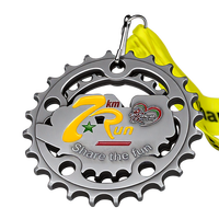 Médaille sportive en alliage de zinc de designer pour cadeaux de bienvenue, activités promotionnelles, taille et couleur personnalisées, vente en gros OEM