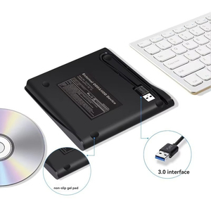 External <strong>Blu</strong> <strong>Ray</strong> DVD burner 3.0 USB&amp;Type-C Brushed Optical Drive <strong>Blu</strong> <strong>Ray</strong> burner Supports <strong>3D</strong> - Product Image 5
