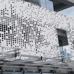 Façade murale ventilée en métal perforé carré pour revêtement extérieur de bâtiment - Product Image 6