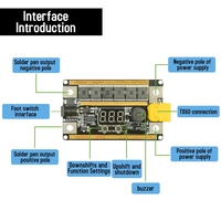 ZYSY GX591 99 Gears Spot Control Board Mesin Las Genggam Mini PCB Sirkuit Standar untuk Baterai Lithium 18650