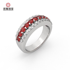 Bague de luxe en or véritable avec saphir cultivé en laboratoire et diamant taille émeraude, bijou élégant et romantique, bague tendance très vendue - Product Image 2