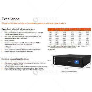 מערכת אל-פסק (<span class=keywords><strong>UPS</strong></span>) מקוונת Vertiv ITA2 1-3 קילוואט, יעילות 94%, סוללת ליתיום עמידה לאבק, לשימוש ברשתות ותקשורת - Product Image 3