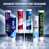 Emballage universel en aluminium-plastique pour tube de dentifrice avec bouchon à vis, logo personnalisé/impression UV pour produits de soins personnels