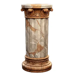 Water Proof Colorful Color GRP FRP GRG GRC Roman Pillar Column For Casinos