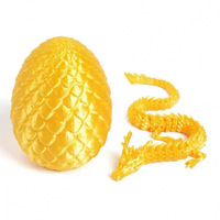Ensemble d'œufs de dragon imprimés en 3D en PLA, figurine de dragon chinois, cadeau, objet décoratif coloré, jouet créatif tendance, ornement le plus vendu
